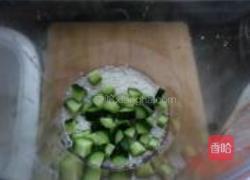 绿茶黄瓜米糊的做法图解4
