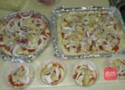 杏鲍菇培根披萨的做法图解12