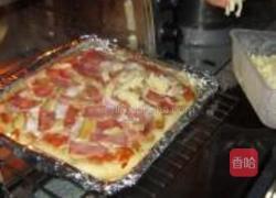 杏鲍菇培根披萨的做法图解13