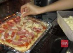 杏鲍菇培根披萨的做法图解14