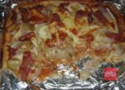 杏鲍菇培根披萨的做法图解16