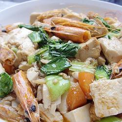 虾头烧豆腐的做法[图]
