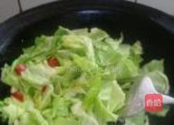 清炒甘蓝的做法图解4