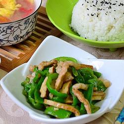 青椒豆丝小炒肉的做法[图]