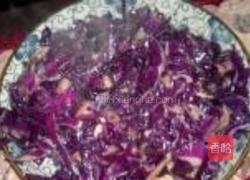 紫甘蓝炒肉的做法图解5