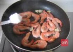 头抽煎大虾的做法图解4