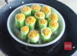 蟹黄蒸丝瓜的做法图解4