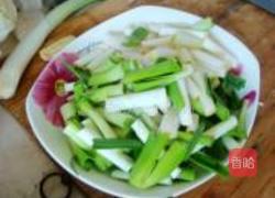 青蒜苗炒羊血的做法图解6