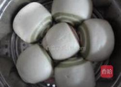 抹茶可可馒头的做法图解11