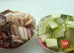 青萝卜炖腊肉的做法图解3