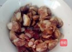 小青菜烧香肠的做法图解2