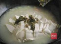 虾干酸菜豆腐汤的做法图解5