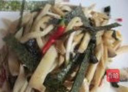 辣炒海苔杏鲍菇的做法图解10
