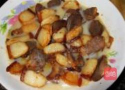 红菜苔炒腊肉的做法图解2