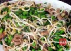 绿豆芽煎饼的做法图解3