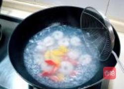 香芒炒虾球的做法图解4