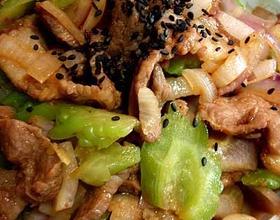 苦瓜炒肉片[图]