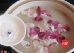 玫瑰花桂圆粥的做法图解12