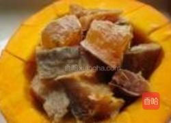 南瓜蒸腊鱼的做法图解4