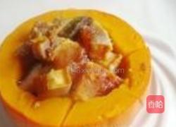 南瓜蒸腊鱼的做法图解6