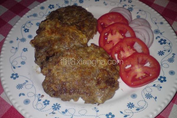 香煎牛肉饼
