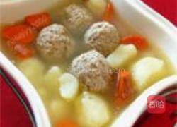 土豆红萝卜狮子头的做法图解4