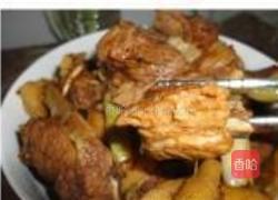 芸豆芋头炖排骨的做法图解12