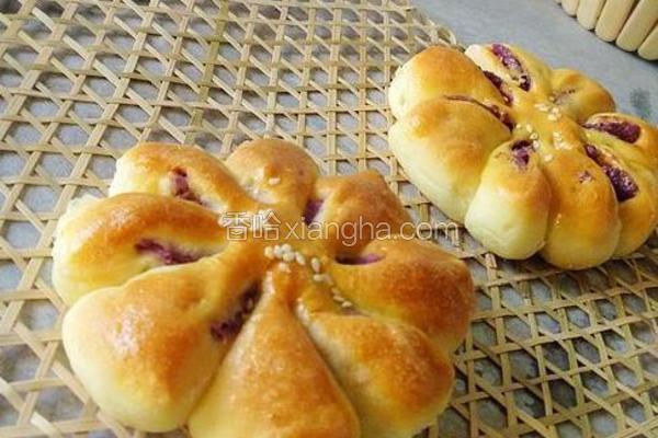 紫薯花样面包