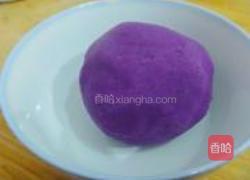 紫薯花样面包的做法图解2