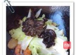 虾炒娃娃菜的做法图解5