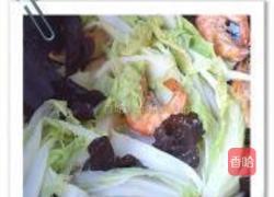 虾炒娃娃菜的做法图解6