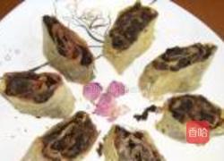 香煎梅菜卷的做法图解8