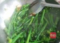 香港小菜花炒猪肉的做法图解3