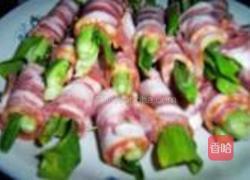 油菜培根卷的做法图解2