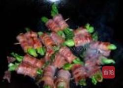 油菜培根卷的做法图解5
