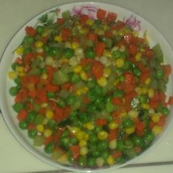 小炒四色蔬菜的做法[图]
