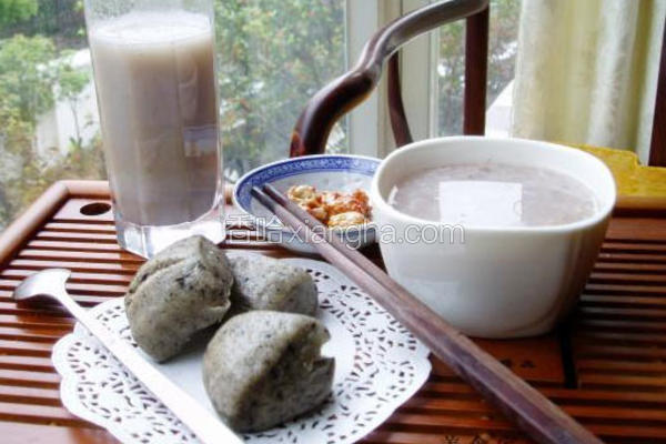 黑芝麻豆渣馒头