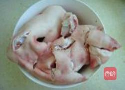 猪手扒海参的做法图解1