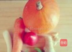 南瓜捞肉的做法图解1