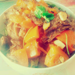 南瓜捞肉的做法[图]