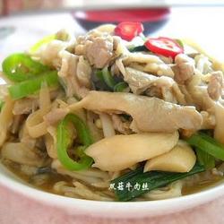 双菇牛肉丝的做法[图]