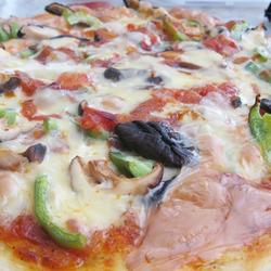 鸡肉香菇披萨的做法[图]