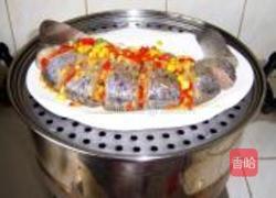 富贵花开剁椒鲈鱼的做法图解9