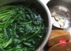 菠菜拌豆干的做法图解3