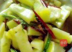 爆炒莴苣的做法图解4