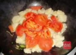西红柿菜花炒鸡蛋的做法图解7