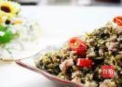 雪里蕻炒肉末的做法图解8