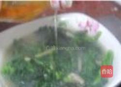 上汤茼蒿蚝仔的做法图解8