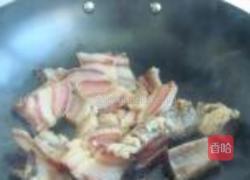 四季豆烧腊肉的做法图解4