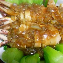 浇汁鱿鱼的做法[图]